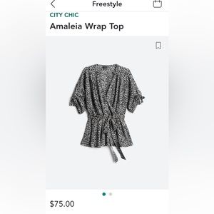 City Chic- Amaleia Wrap Top